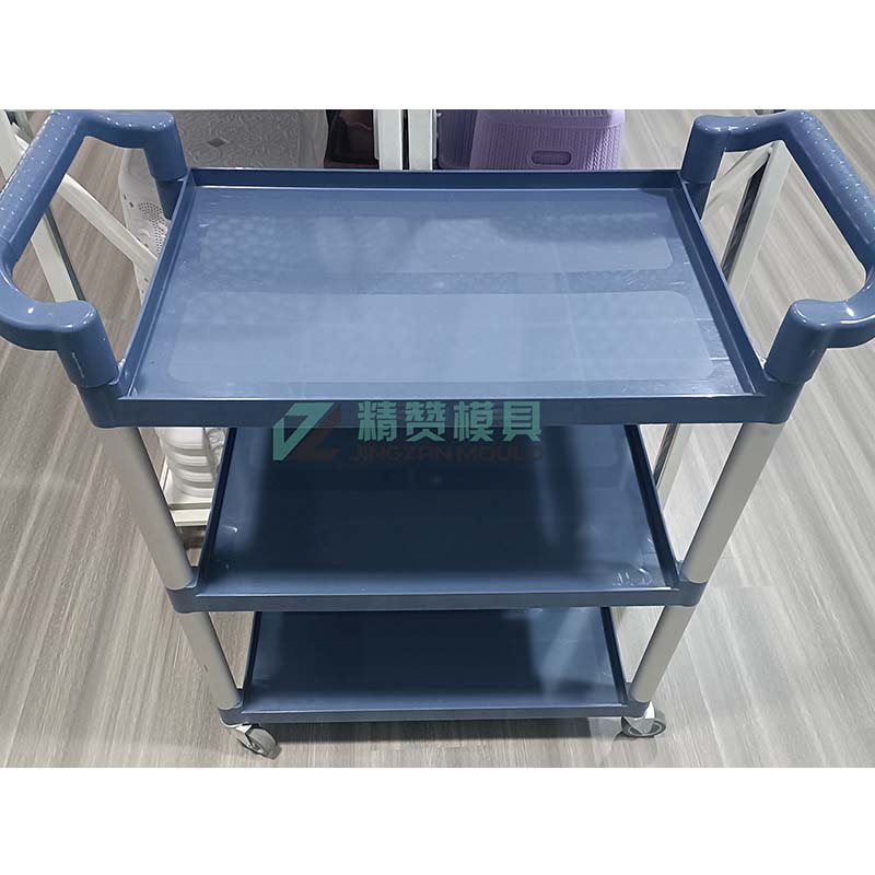 Испытание пресс-формы пластиковой тележки для литья под давлением